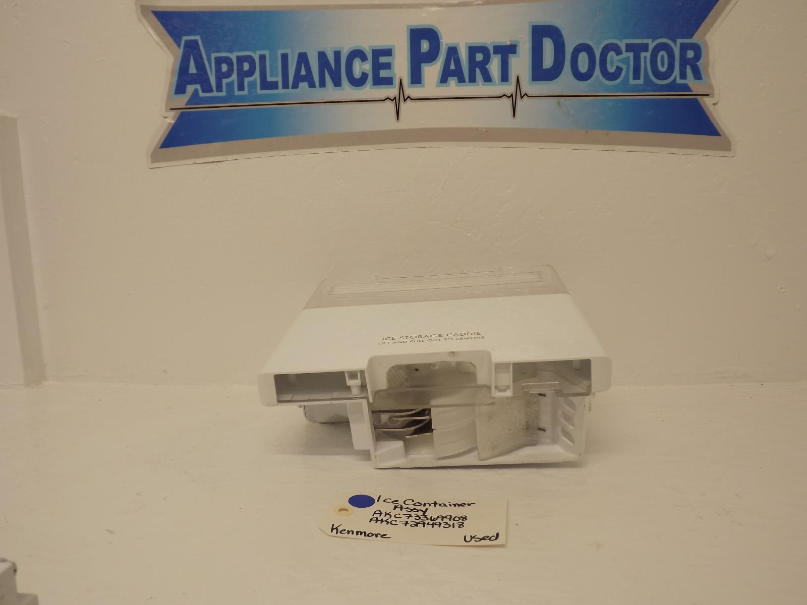 Kenmore Refrigerator AKC73369908 AKC72949318 Ice Container Assy Used Kenmore Refrigerator AKC73369908 AKC72949318 Ice Container Assy Used